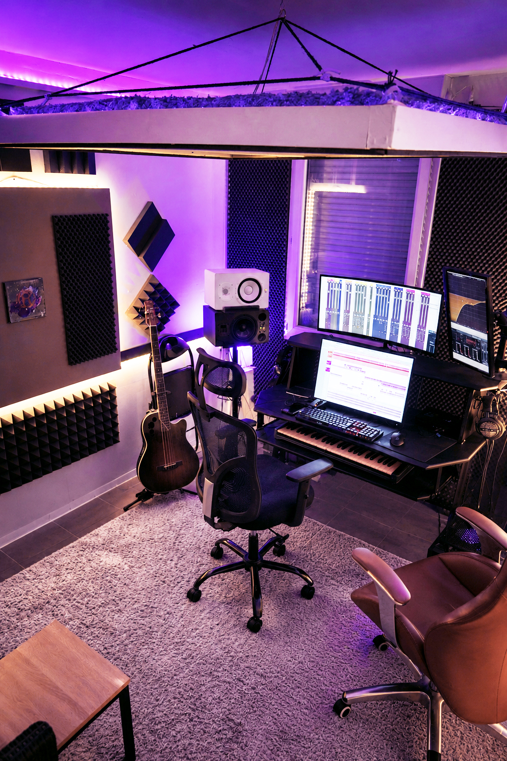 Vue aérienne du studio